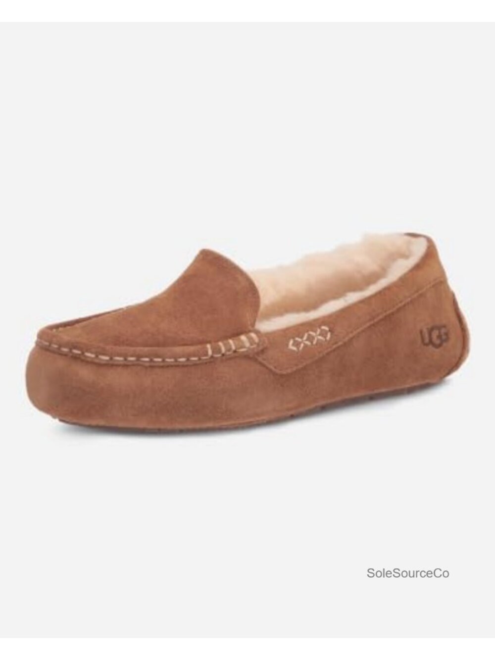 Wool Lined Suede Slippers
